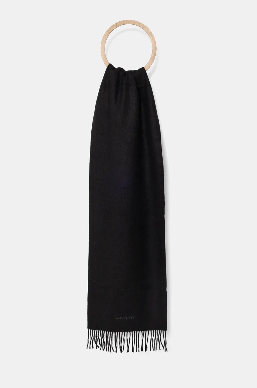 Levně Šála Calvin Klein černá barva, K50K512378