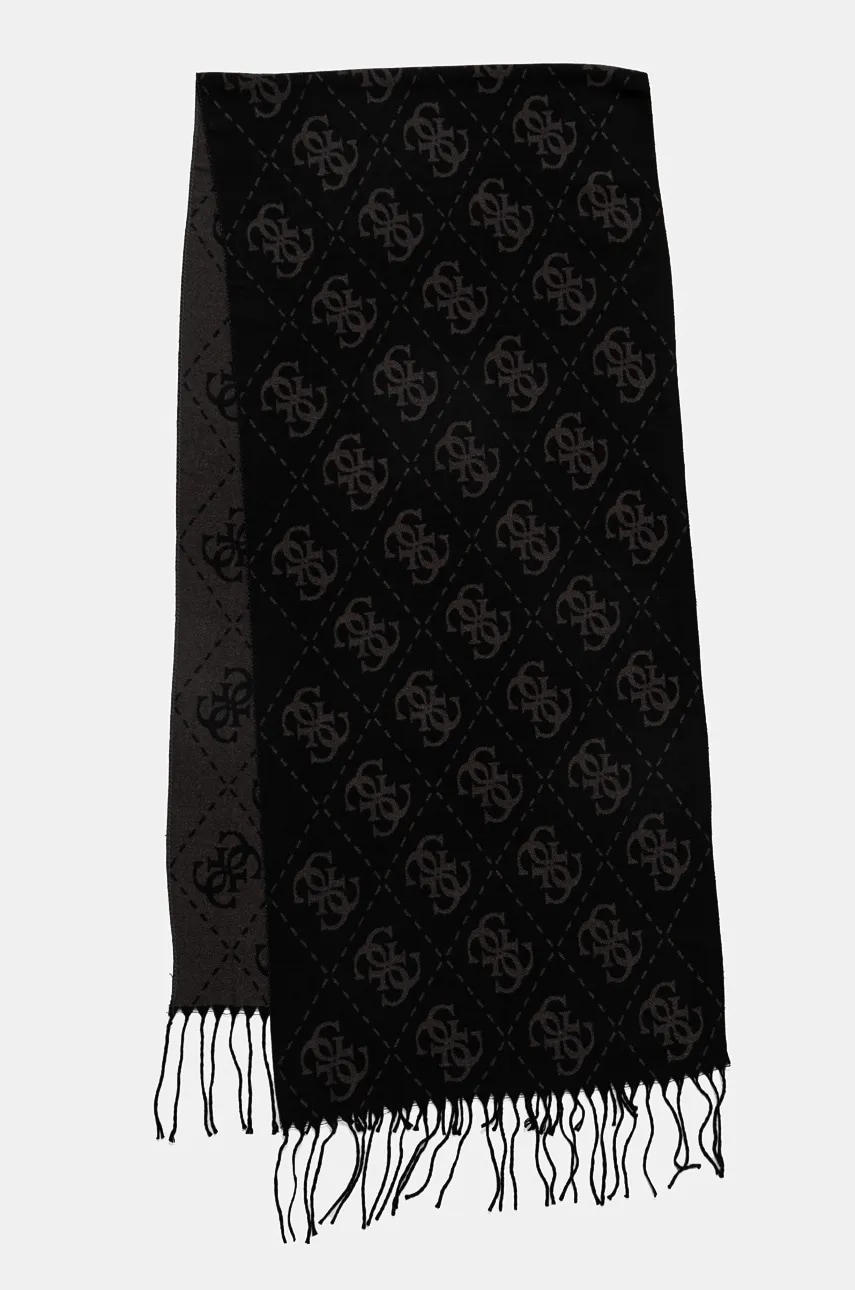 Шарф Guess мужской цвет чёрный узорный AM9457.VIS03 Шарф Guess мужской цвет чёрный узорный AM9457.VIS03