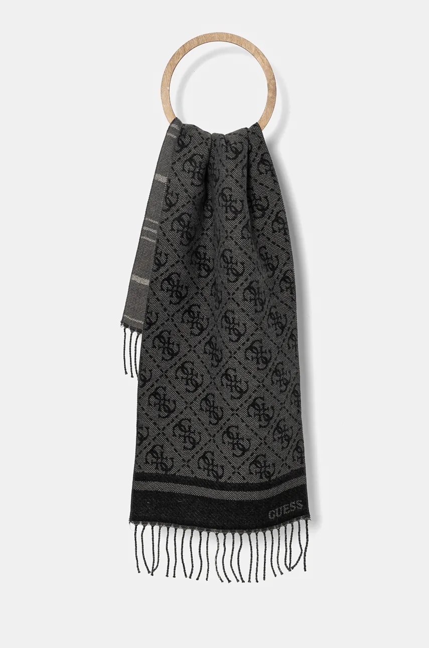 Levně Šála Guess šedá barva, AM9432.POL03