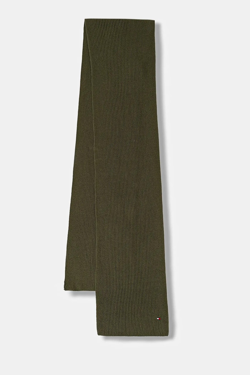 

Шал Tommy Hilfiger мъжки в черно с изчистен дизайн AM0AM12847, Зелен