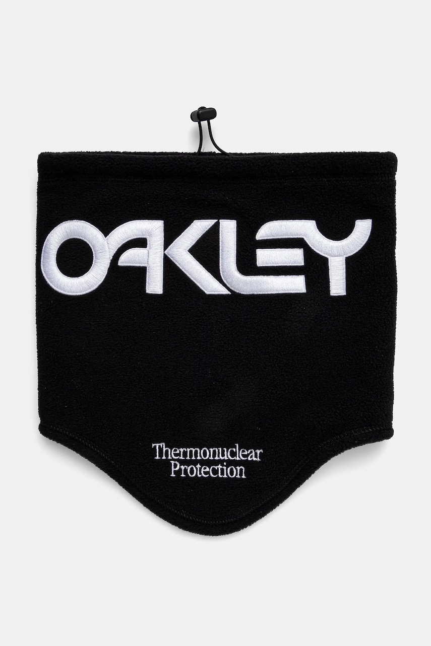 Oakley fular impletit TNP barbati, culoarea negru, cu imprimeu, FOS900342 Oakley fular impletit TNP barbati, culoarea negru, cu imprimeu, FOS900342