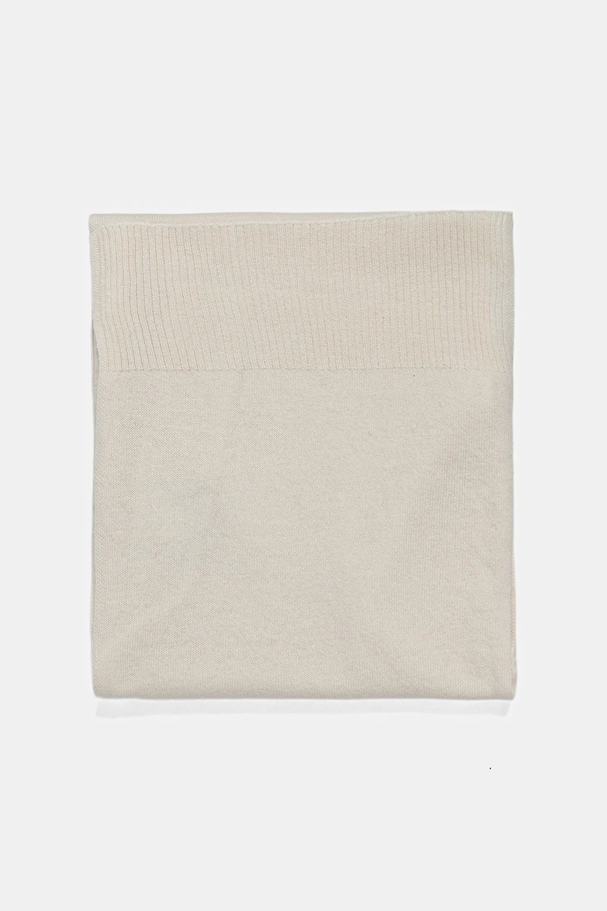 Шерстяной шарф United Colors of Benetton цвет чёрный однотонный 1002DU01E