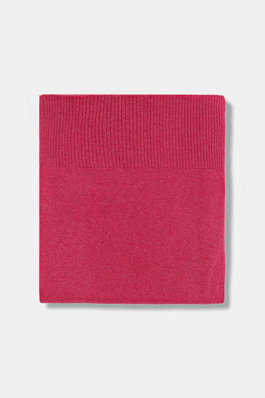 Шерстяной шарф United Colors of Benetton цвет чёрный однотонный 1002DU01E