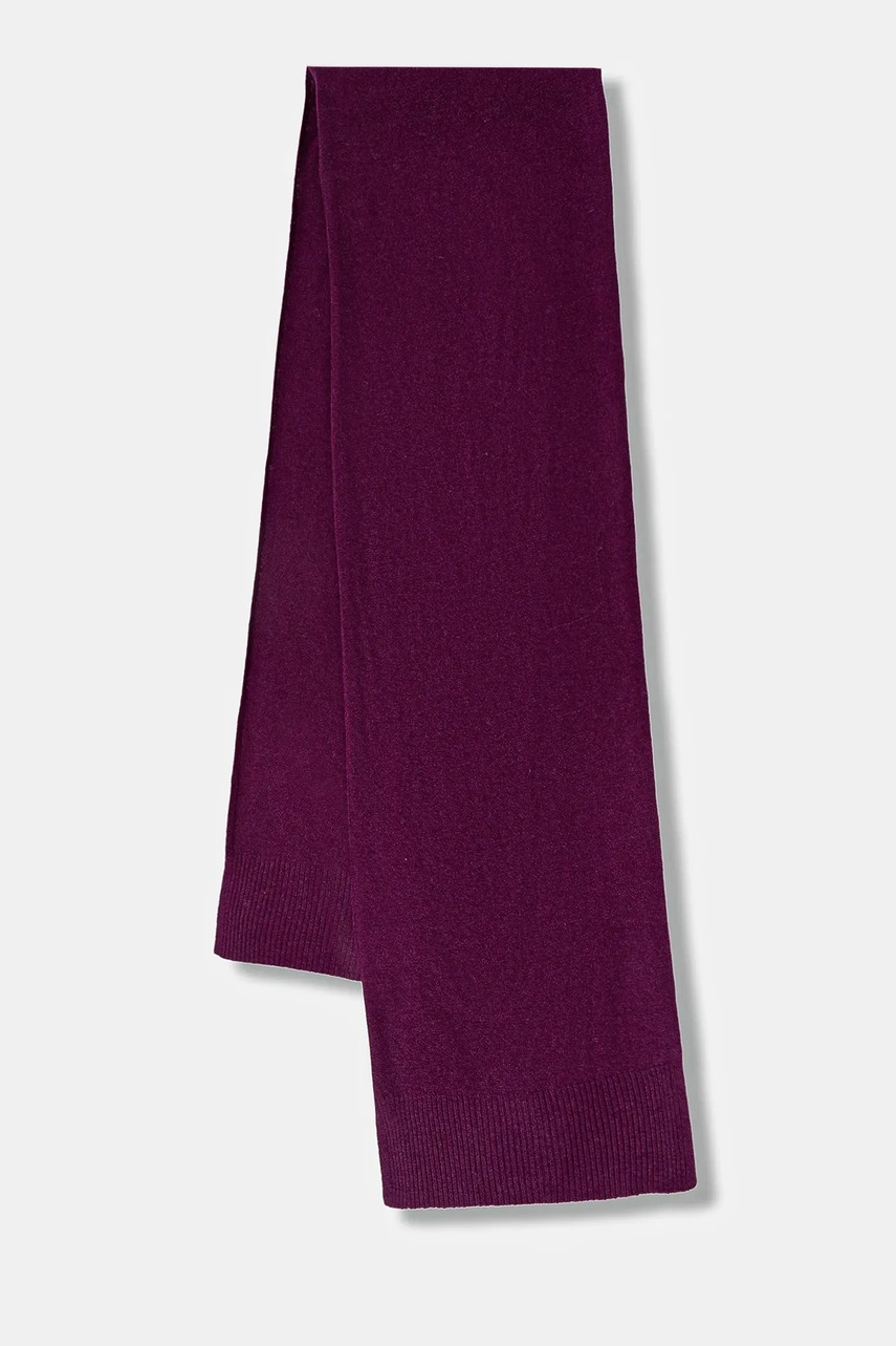 United Colors of Benetton eșarfă de lână culoarea negru, uni, 1002DU01E