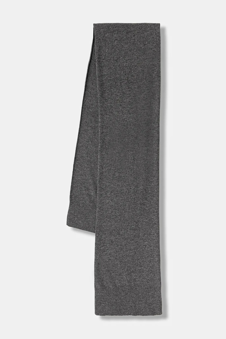 United Colors of Benetton eșarfă de lână culoarea negru, uni, 1002DU01E
