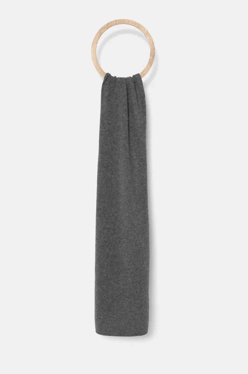 

Кашмирен шал United Colors of Benetton в сиво с изчистен дизайн 1033DU01D, Сив