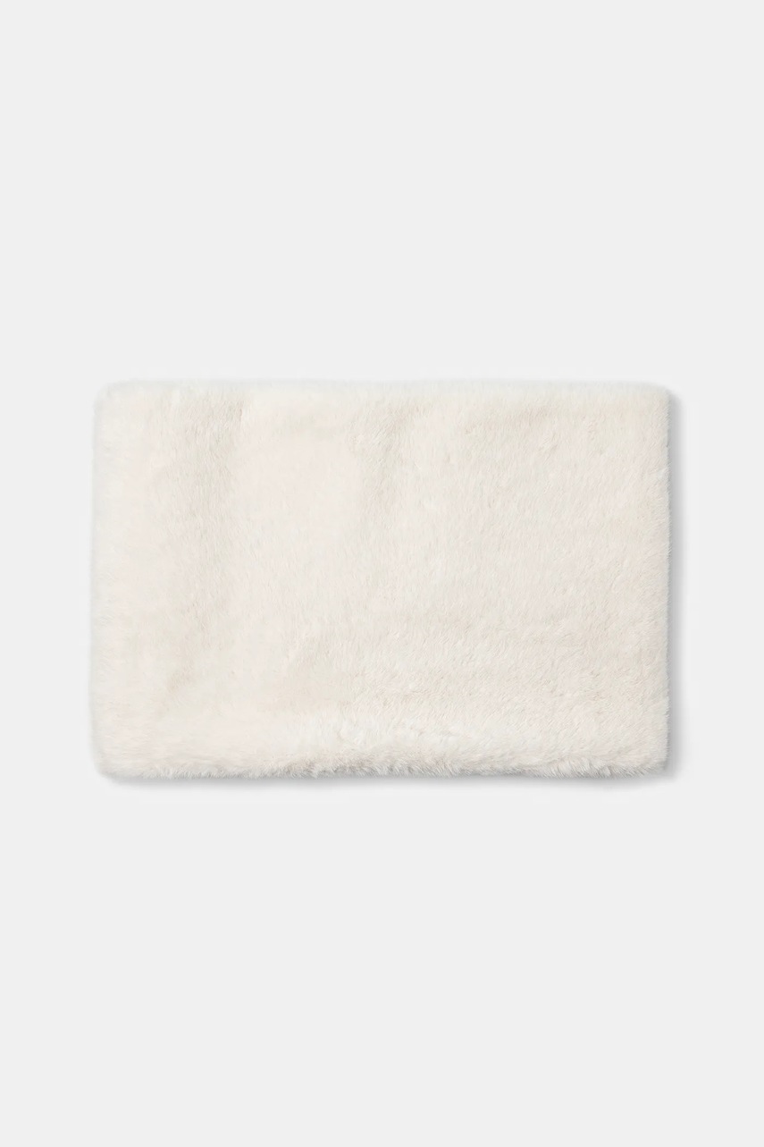 

Кръгъл шал United Colors of Benetton в бяло с изчистен дизайн 6G6LDU01J, Бял