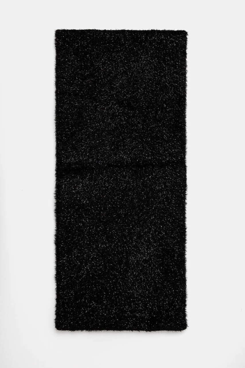 United Colors of Benetton fular impletit culoarea negru, neted, 6FYPDU01K