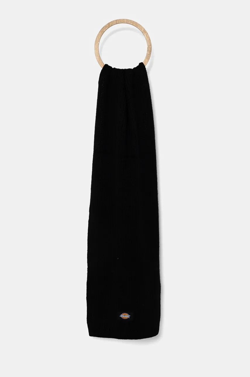 Dickies esarfa din amestec de lana RIB culoarea negru, neted, DK0A4Z3G Dickies esarfa din amestec de lana RIB culoarea negru, neted, DK0A4Z3G