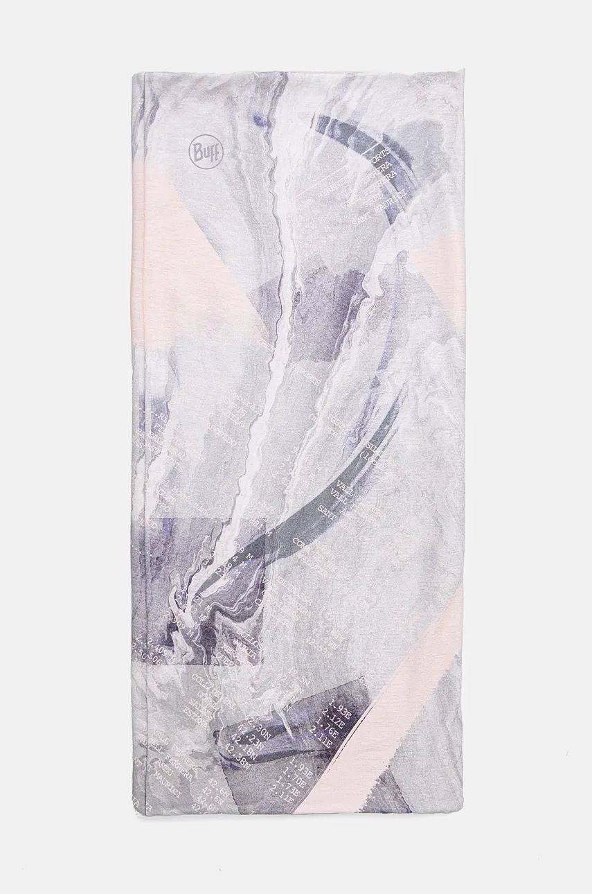 

Кръгъл шал с две лица Buff Reversible Polar в синьо с десен 132524, Сив
