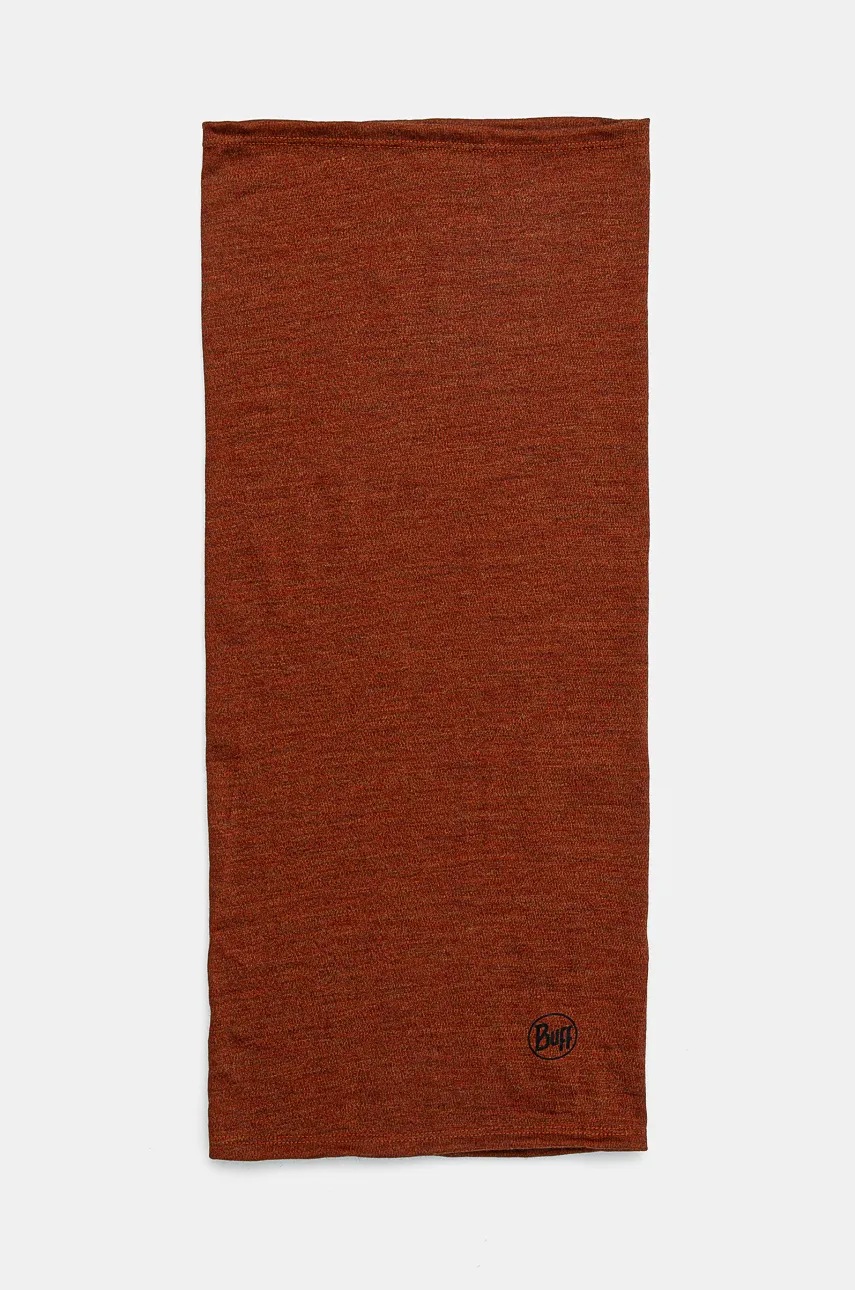 

Кръгъл шал Buff Merino Midweight в бордо с меланжов десен 113022, Кафяв