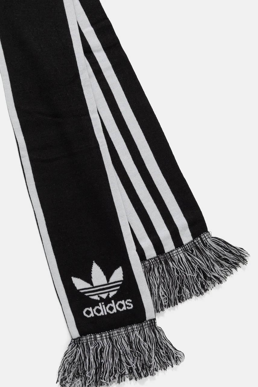 Шарф adidas Originals цвет чёрный узорный IY4105 Шарф adidas Originals цвет чёрный узорный IY4105