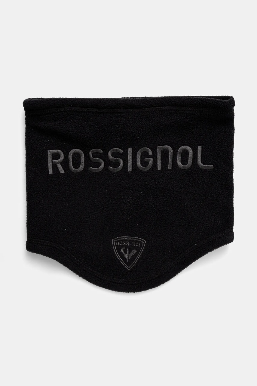 Levně Nákrčník Rossignol černá barva, s aplikací, RLNMH10