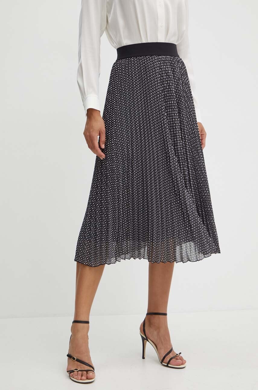 BOSS fusta culoarea negru, maxi, evazati, 50518402