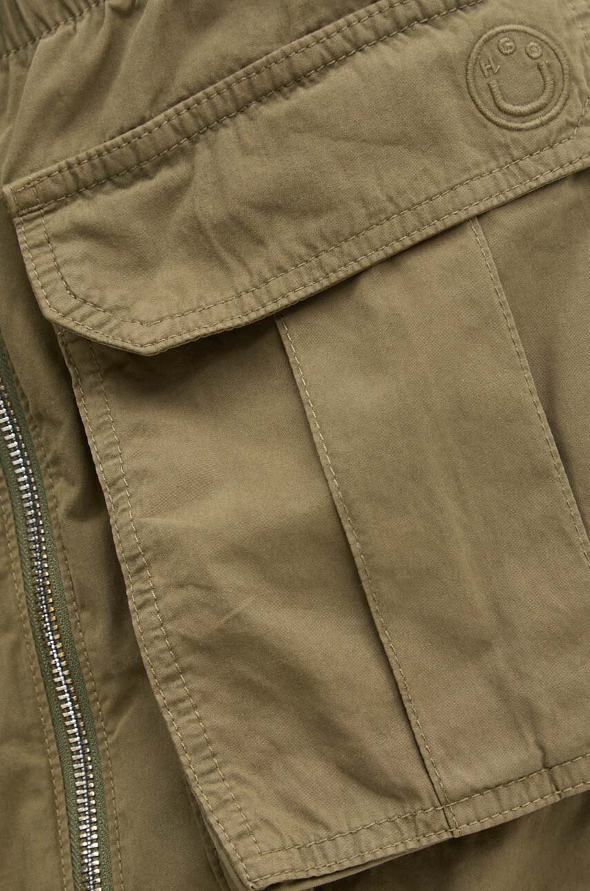 Βαμβακερή φούστα Hugo Blue χρώμα: πράσινο, 50517331 φωτογραφία