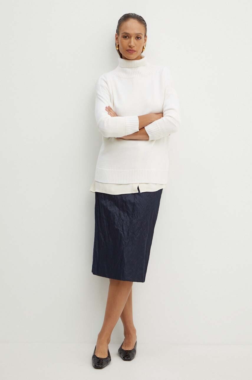 Φούστα Weekend Max Mara χρώμα: ναυτικό μπλε, 2425106031600 φωτογραφία