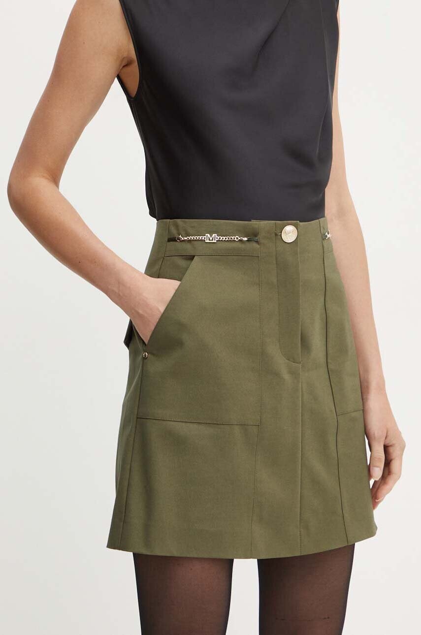 Levně Sukně Marciano Guess ALICE zelená barva, mini, 4YGD07 7124A