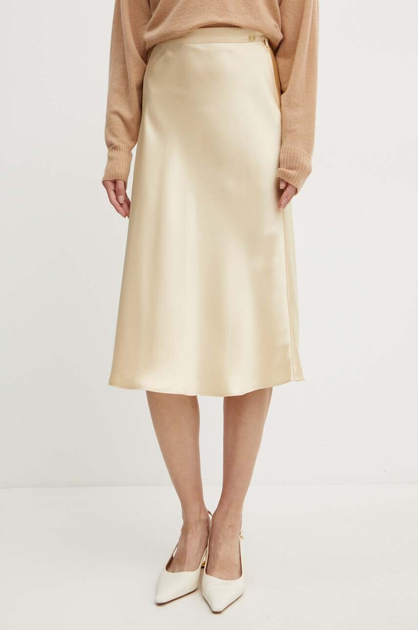 

Пола Marciano Guess JOSETTE в бежово среднодълга разкроена 4YGD03 7116A, Бежов