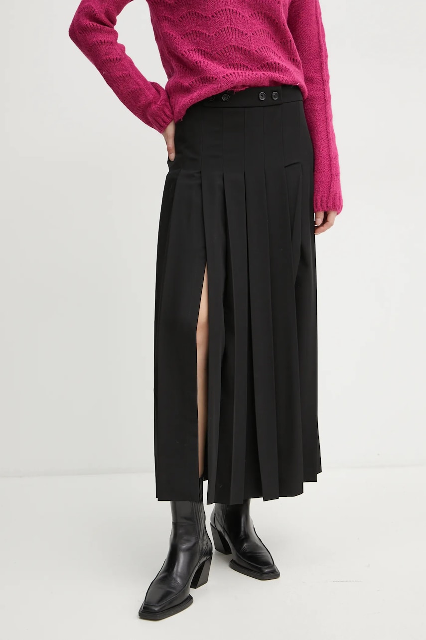 Levně Sukně Pinko černá barva, maxi, áčková, 104380 A18E