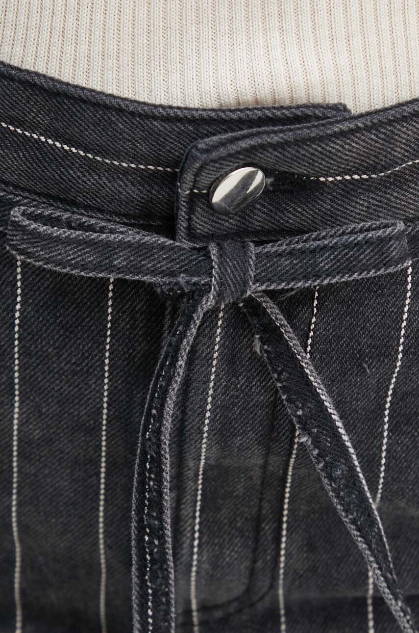 Джинсова спідниця Day Birger et Mikkelsen Betsy - Denim Stripes колір чорний midi пряма DAY65243207 