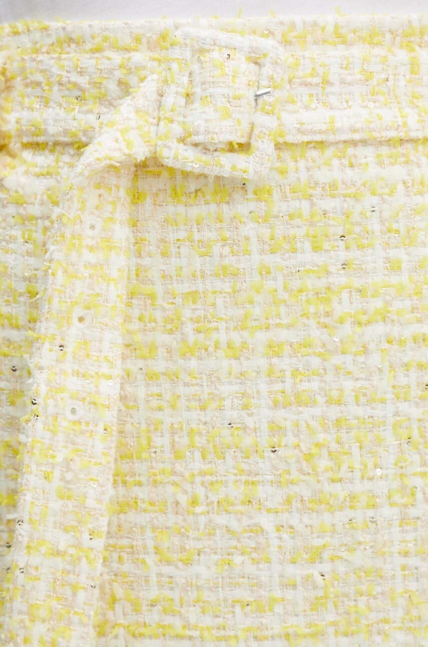 Спідниця Rotate Boucle Midi Skirt колір жовтий midi пряма 1127761895 