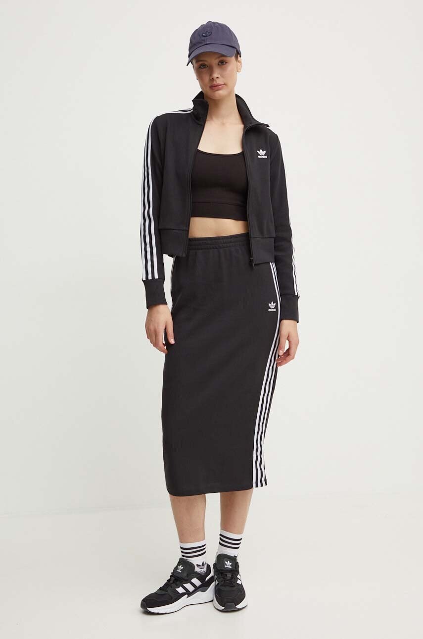 Φούστα adidas Originals Knitted Skirt χρώμα: μαύρο, IY7279 φωτογραφία