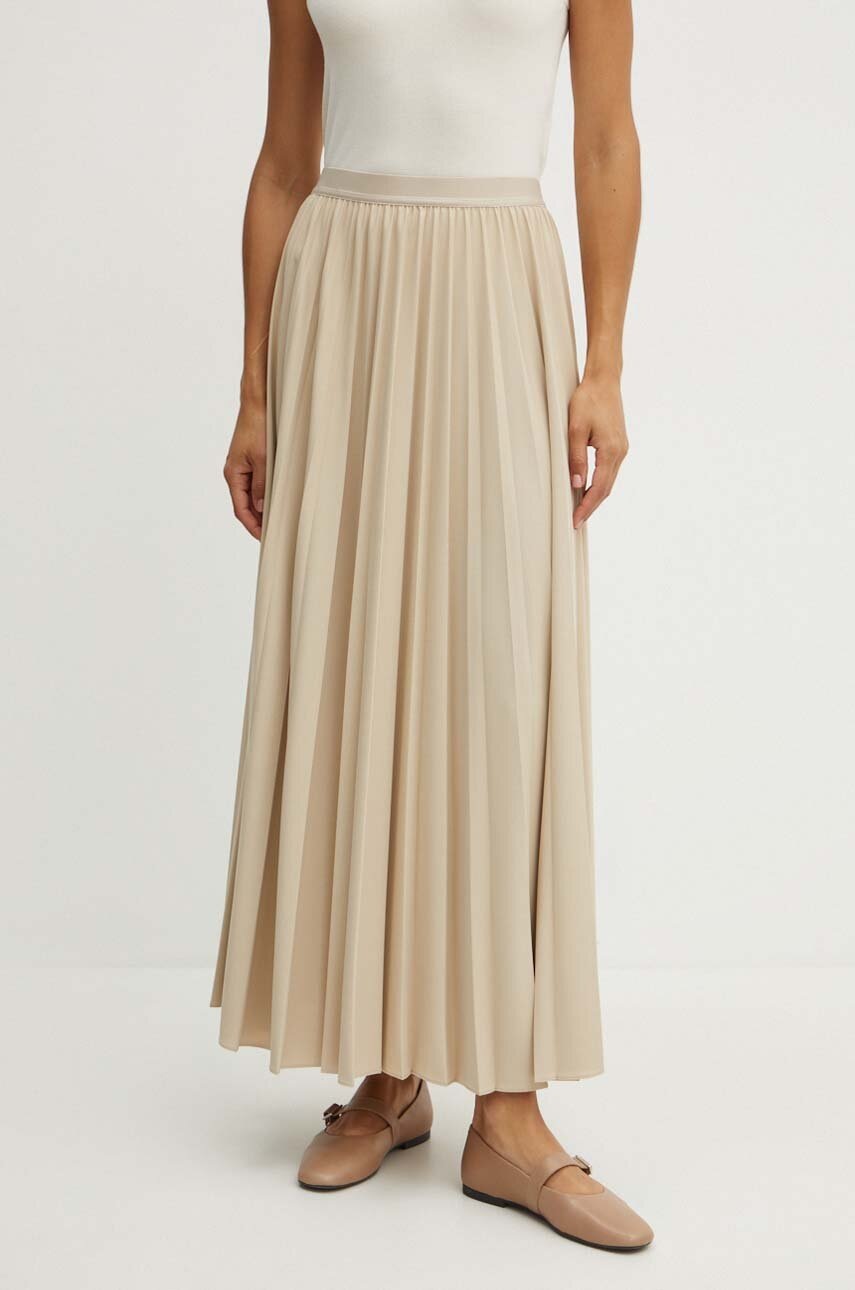 

Пола Max Mara Leisure в бежово дълга разкроена 2426776027600, Бежов