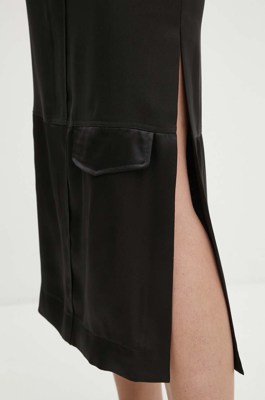 Φούστα Moschino Jeans χρώμα: μαύρο, 0113.8229 φωτογραφία