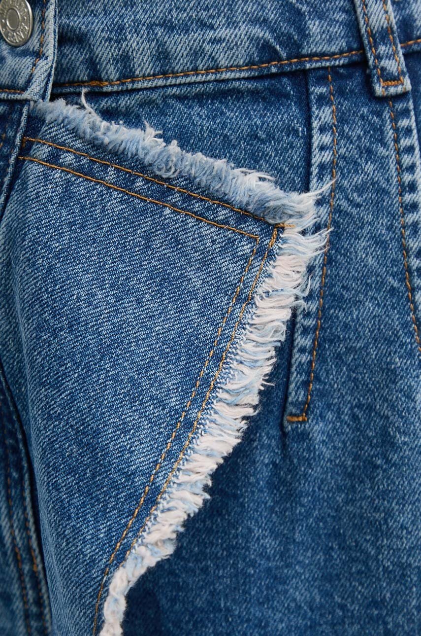 Rifľová sukňa Moschino Jeans
