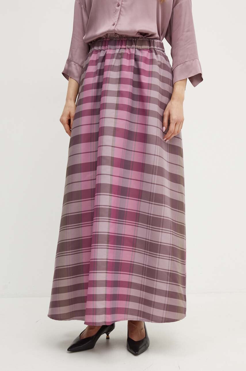 MAX&Co. fusta culoarea violet, maxi, evazati, 2426106071200 MAX&Co. fusta culoarea violet, maxi, evazati, 2426106071200