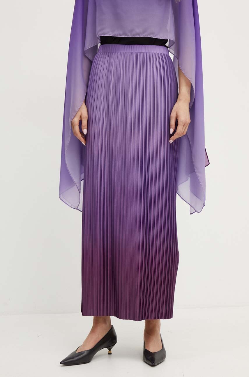 MAX&Co. fusta culoarea violet, maxi, evazati, 2426776031200 MAX&Co. fusta culoarea violet, maxi, evazati, 2426776031200
