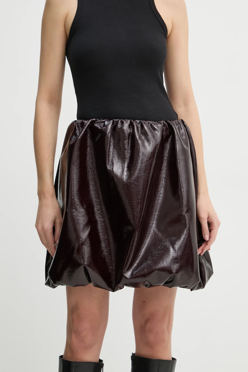 Herskind fustă Evans culoarea bordo, mini, evazati, 5391149 Herskind fustă Evans culoarea bordo, mini, evazati, 5391149