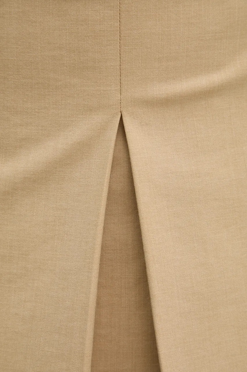 Φούστα United Colors of Benetton χρώμα: μπεζ, 4962D003X φωτογραφία