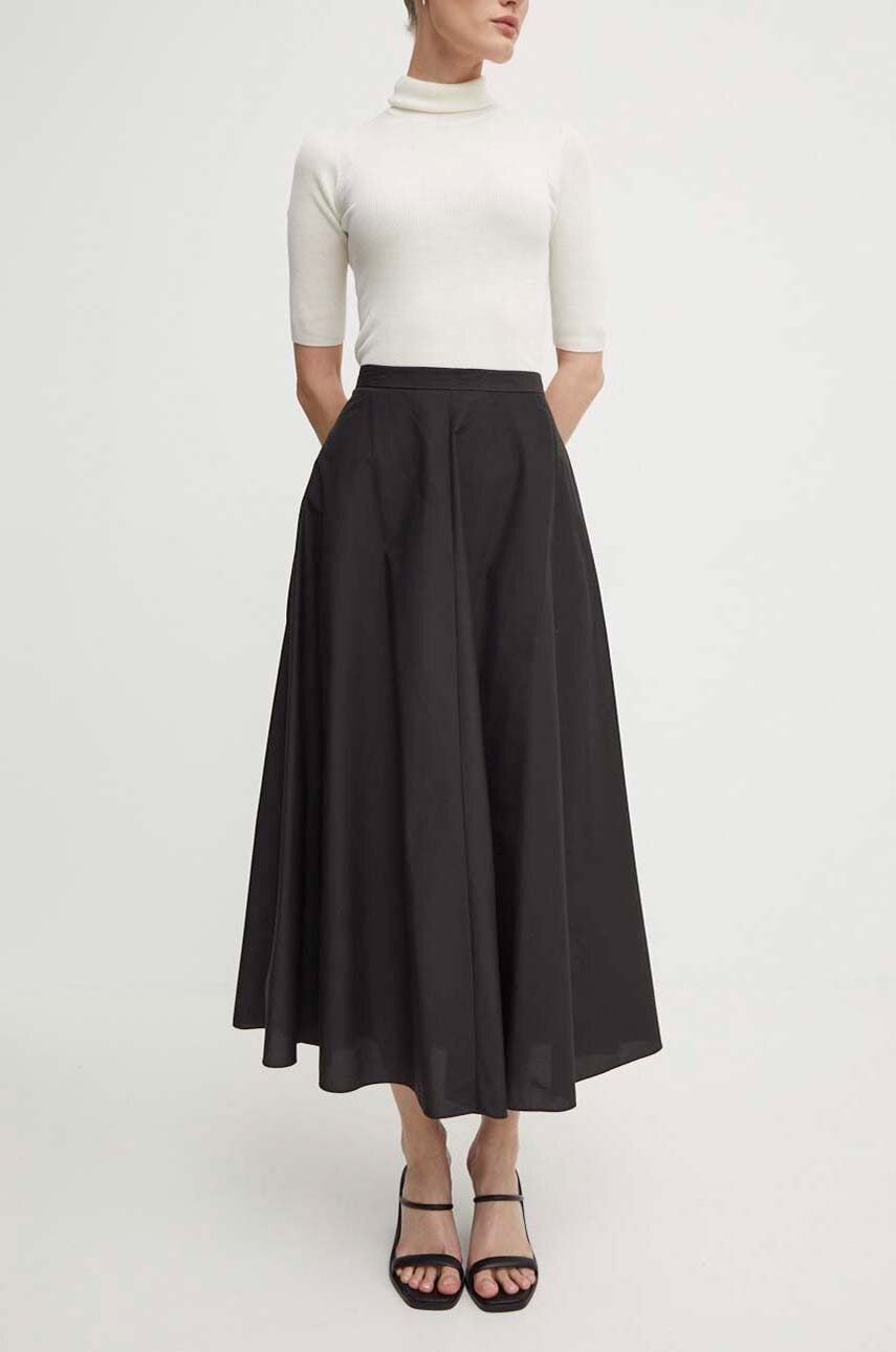 Theory fusta culoarea negru, maxi, evazati, O0504302 Theory fusta culoarea negru, maxi, evazati, O0504302