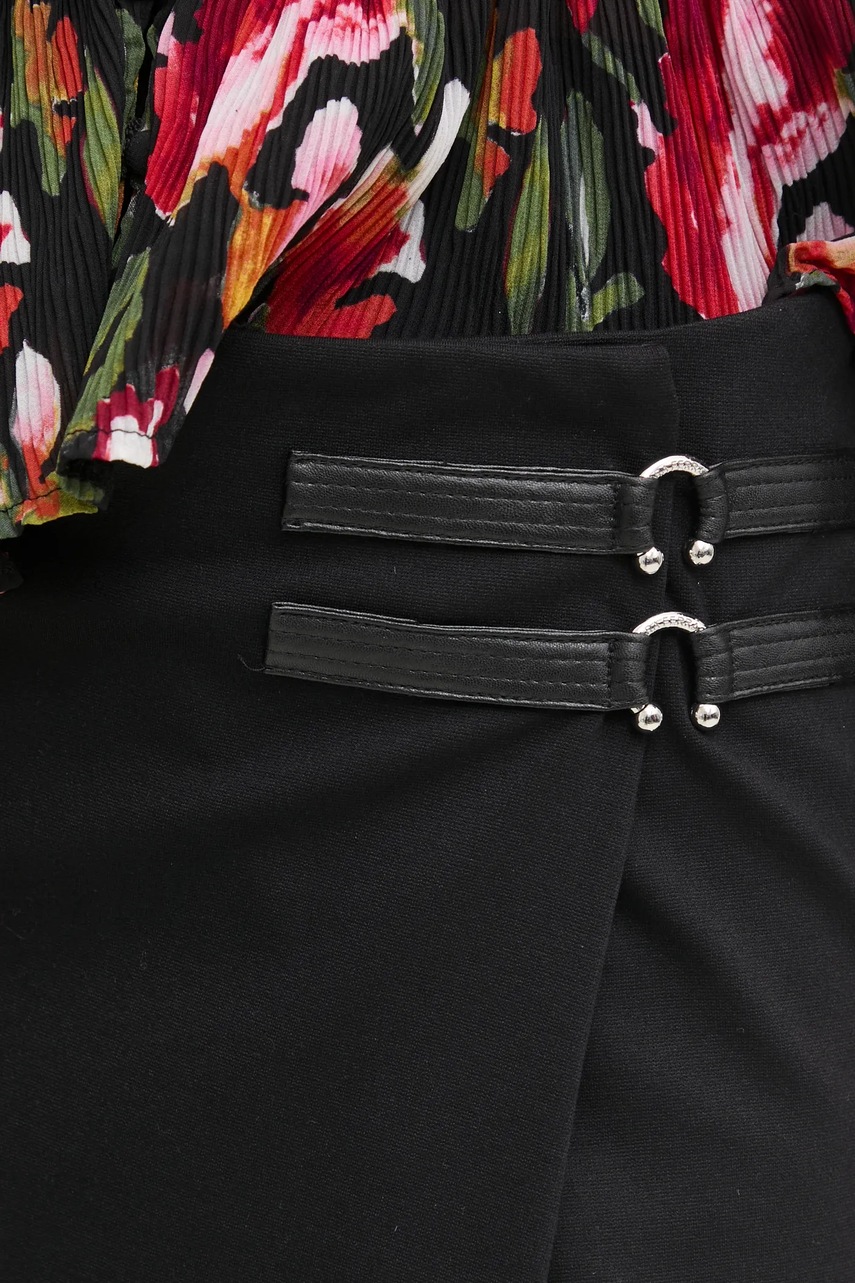 Спідниця Chiara Ferragni колір чорний mini пряма 77CBE829 