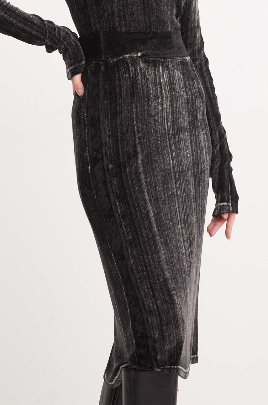 Diesel fusta O-VERYN culoarea negru, midi, evazati, A14297.0AJCP Diesel fusta O-VERYN culoarea negru, midi, evazati, A14297.0AJCP