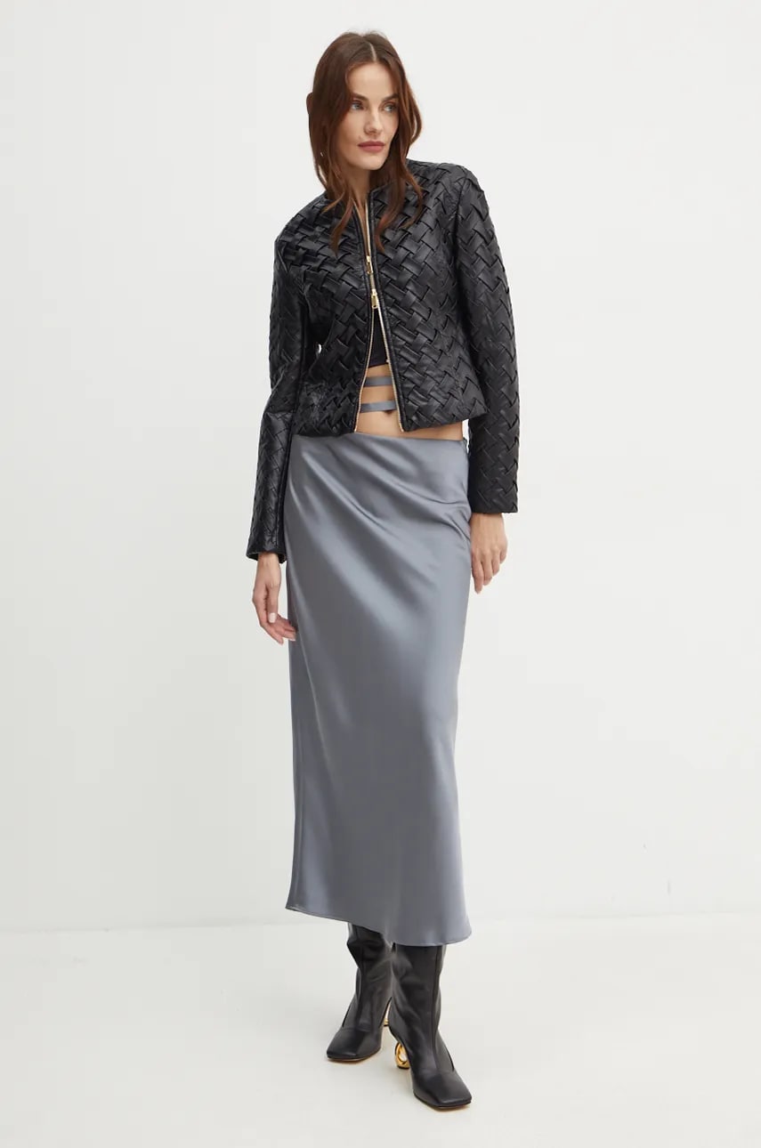 Marella fusta culoarea gri, maxi, evazati, 2423106041200 Marella fusta culoarea gri, maxi, evazati, 2423106041200