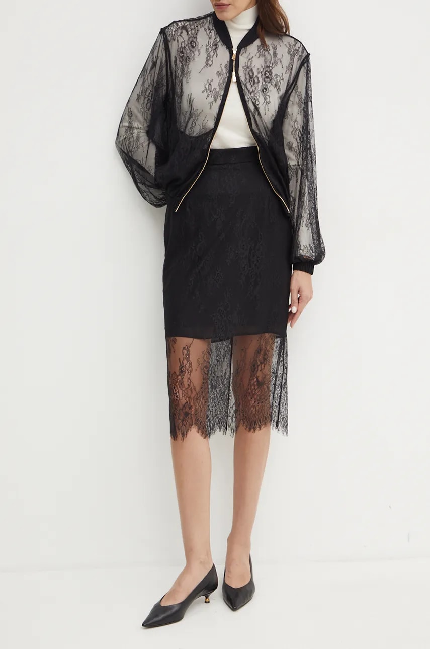 Marella fusta culoarea negru, midi, drept, 2423776021200 Marella fusta culoarea negru, midi, drept, 2423776021200