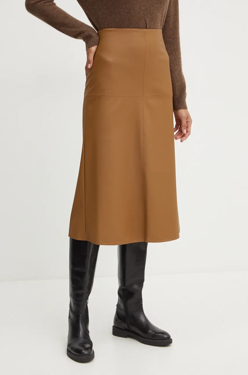 

Пола Max Mara Leisure в кафяво среднодълга разкроена 2426776028600, Кафяв