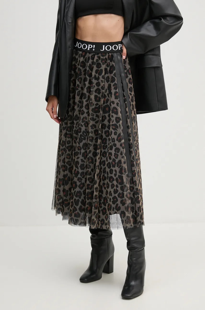 Joop! fusta culoarea negru, maxi, evazati, 30044020