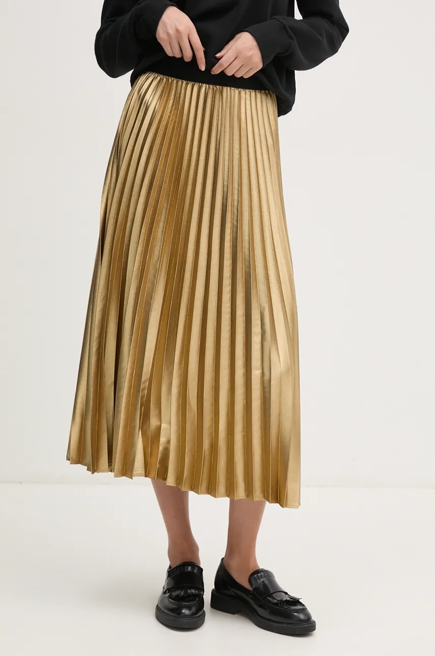 Joop! fusta culoarea auriu, midi, evazati, 30044033 Joop! fusta culoarea auriu, midi, evazati, 30044033