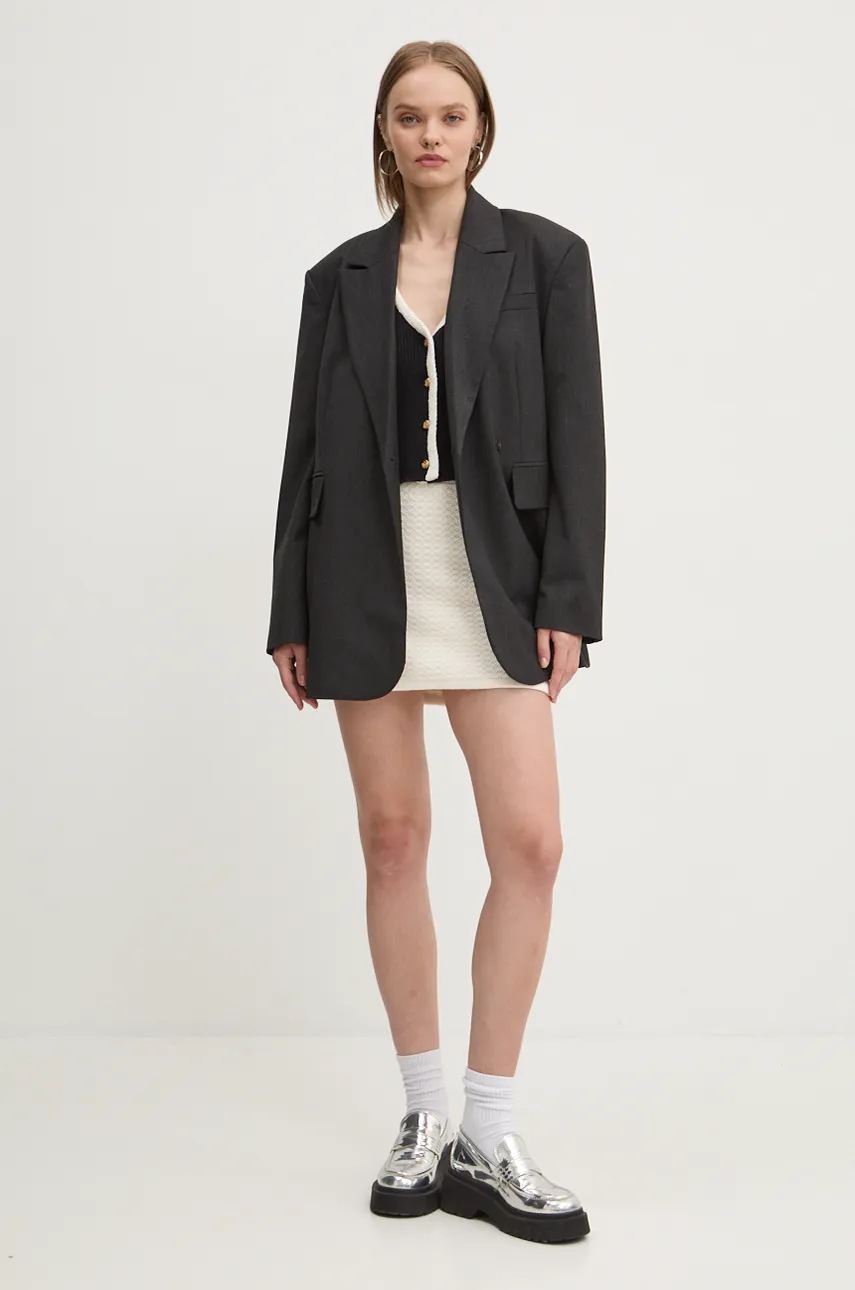 Φούστα Abercrombie & Fitch χρώμα: μπεζ, KI143-4336 φωτογραφία