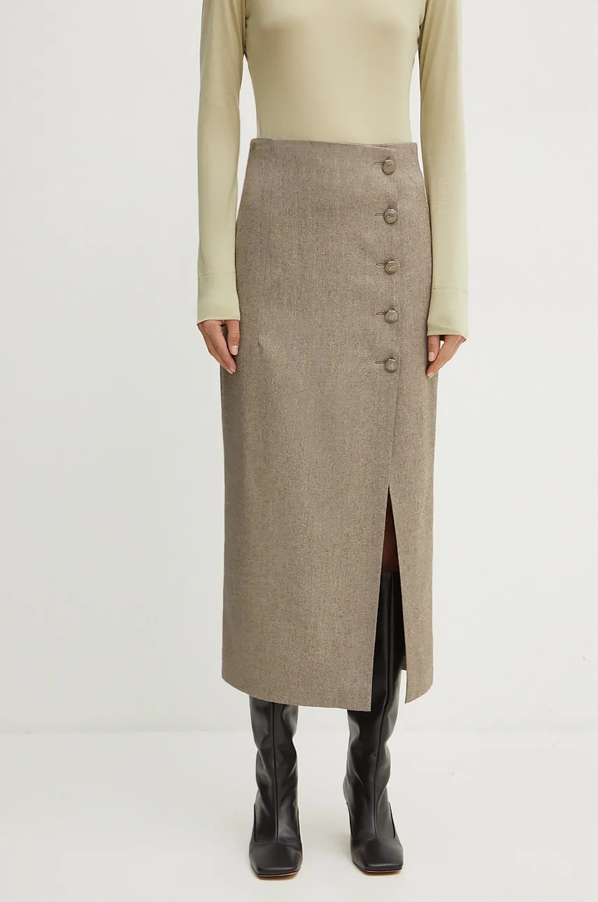 Marella fusta culoarea maro, midi, creion, 2423106012200 Marella fusta culoarea maro, midi, creion, 2423106012200