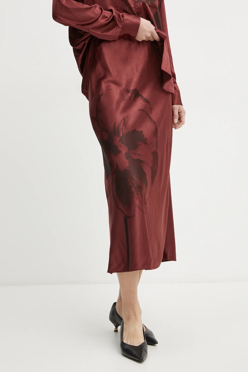 MAX&Co. fusta culoarea rosu, maxi, drept, 2426106034200 MAX&Co. fusta culoarea rosu, maxi, drept, 2426106034200