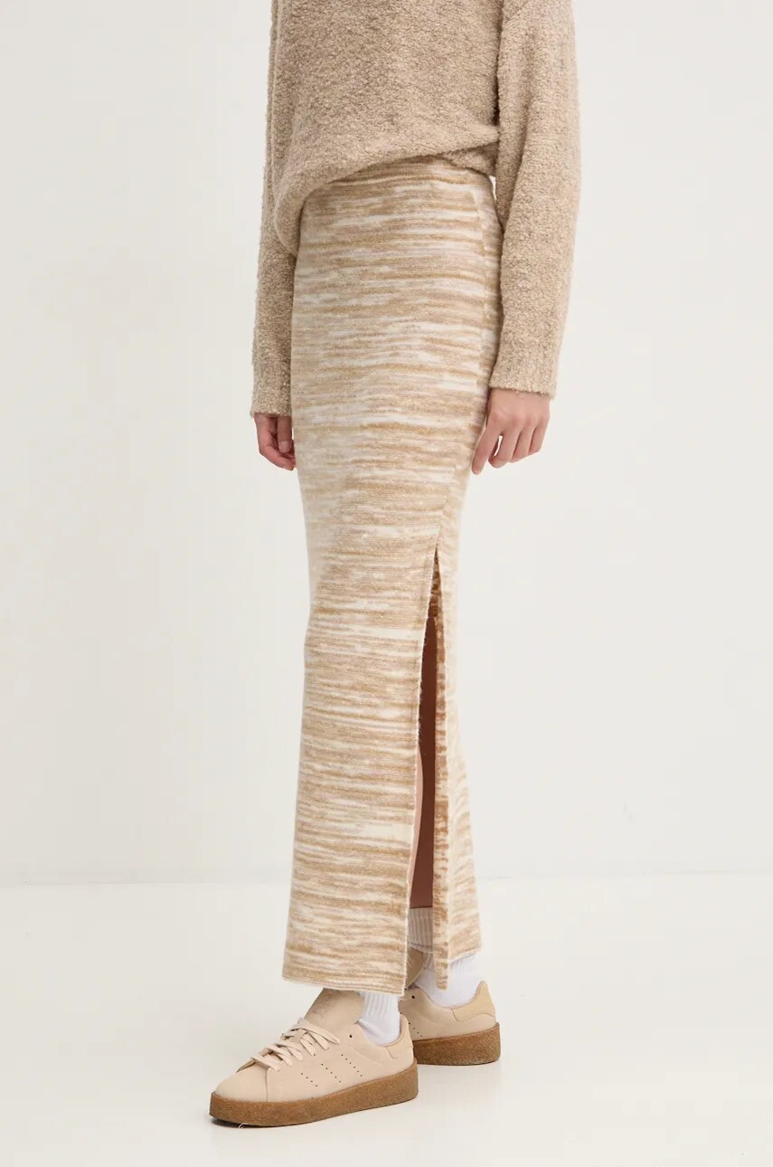 Levně Sukně Billabong Hazy Sun béžová barva, maxi, EBJKK03000