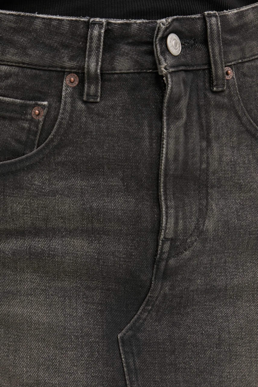 Τζιν φούστα MM6 Maison Margiela χρώμα: γκρι, S62ME0011.S30848 φωτογραφία