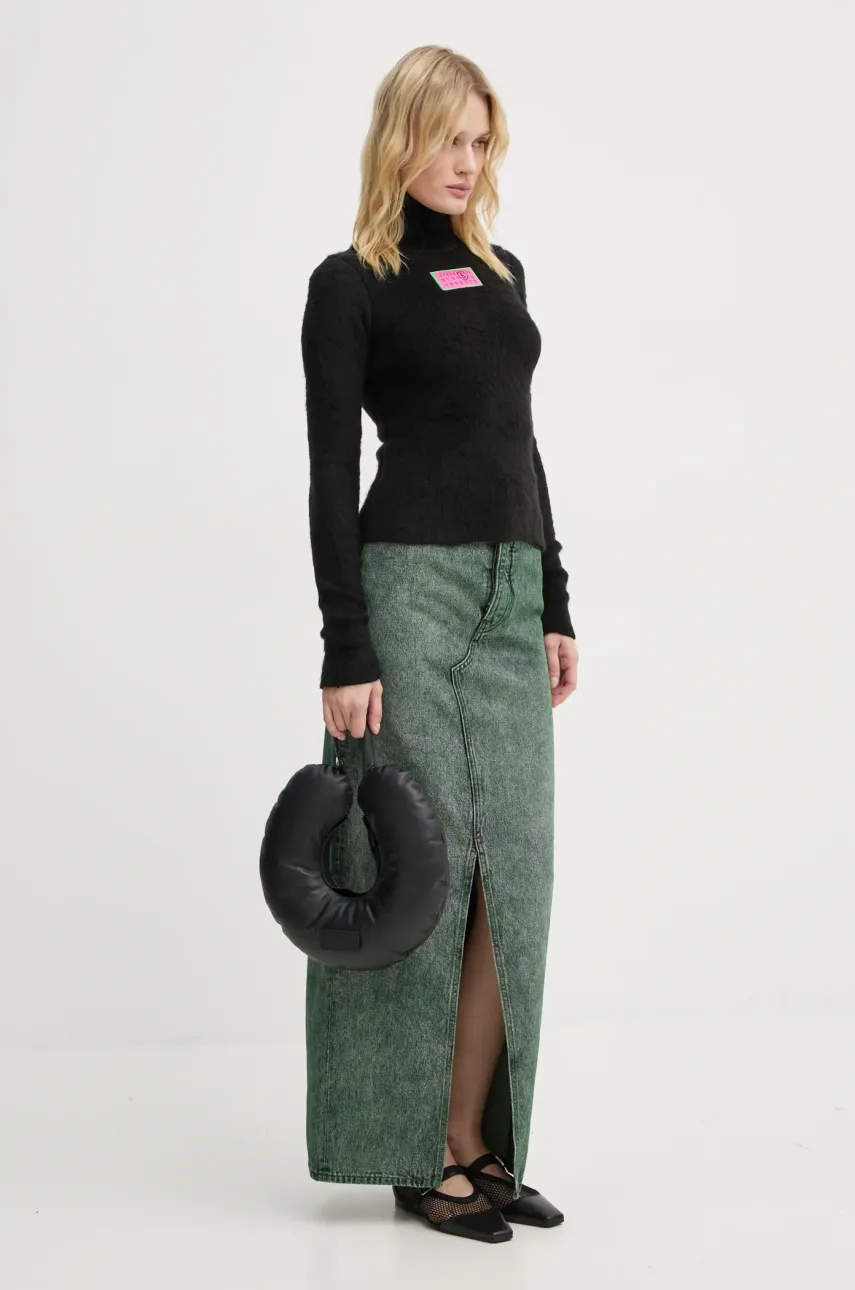 Джинсовая юбка MM6 Maison Margiela цвет зелёный maxi прямая S62MI0021.S30652 Джинсовая юбка MM6 Maison Margiela цвет зелёный maxi прямая S62MI0021.S30652