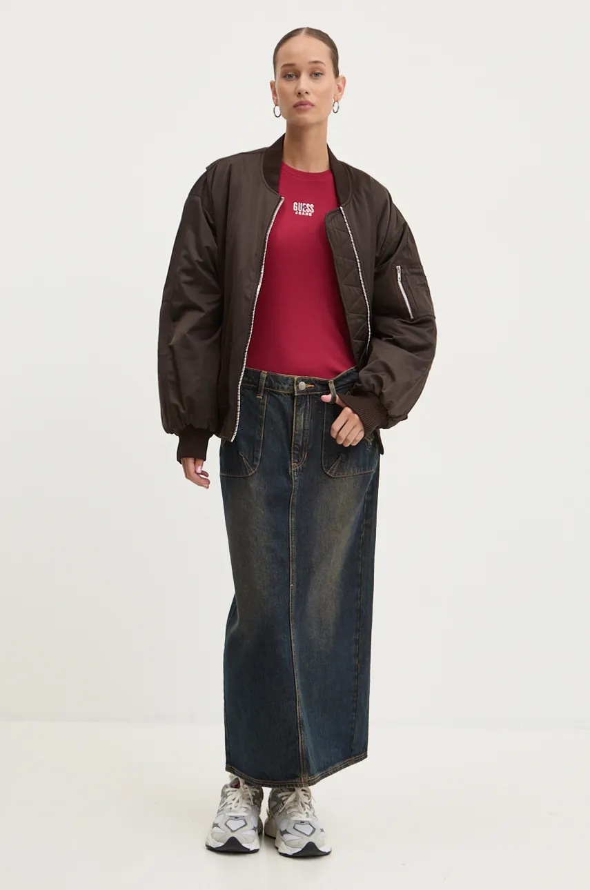Юбка Guess Originals midi расклешённая W4BG48 D4XY0 Юбка Guess Originals midi расклешённая W4BG48 D4XY0