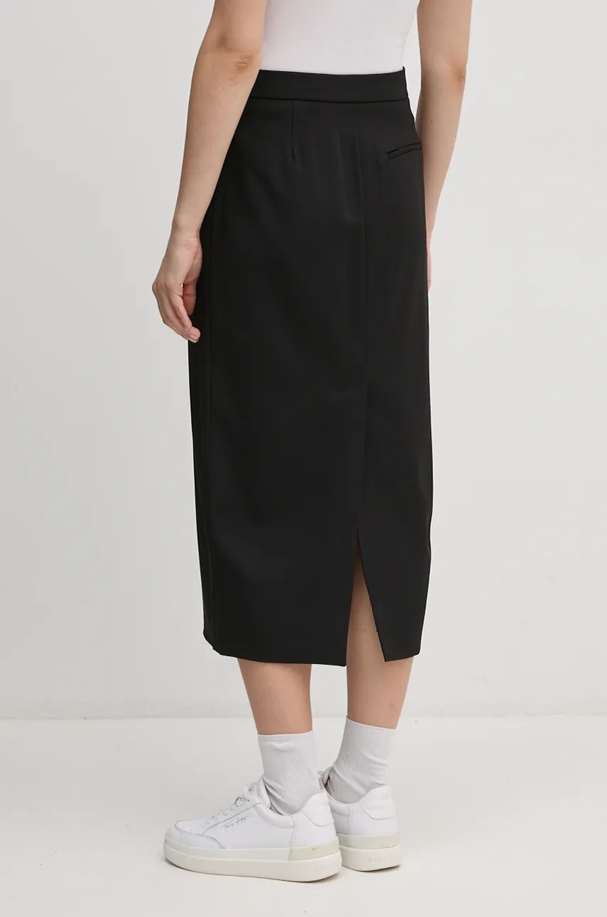 Φούστα Calvin Klein χρώμα: μαύρο, 00040WL674 φωτογραφία
