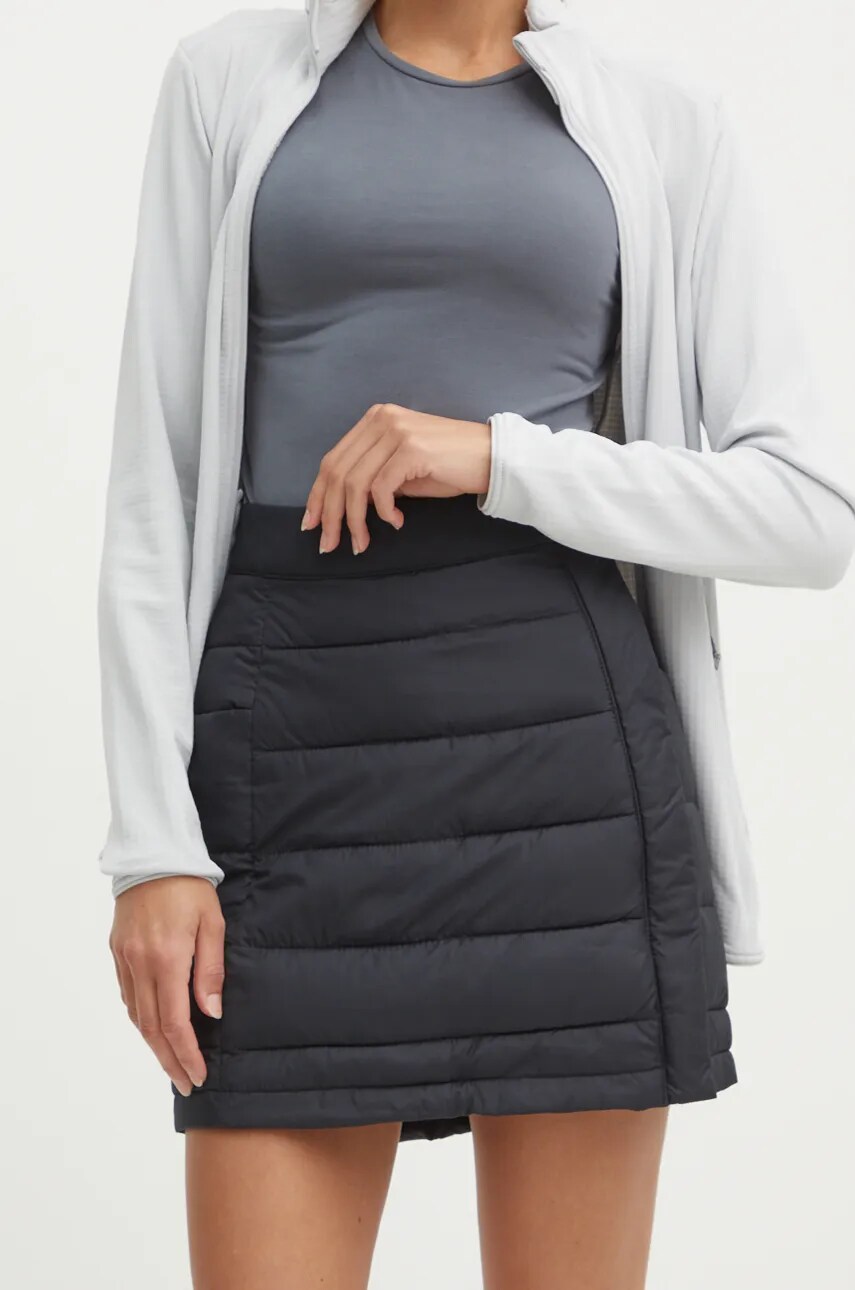 Columbia fusta sport Powder Lite culoarea negru, mini, drept, 2089623